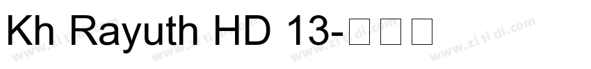 Kh Rayuth HD 13字体转换